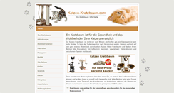 Desktop Screenshot of katzen-kratzbaum.com