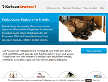 Tablet Screenshot of katzen-kratzbaum.info